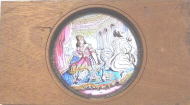 Slide - MAGIC LANTERN COLLECTION:  MAGIC LANTERN SLIDE ARABIC SCENE