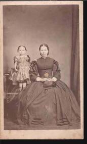 Photograph - PORTRAIT OF A LADY AND A GIRL