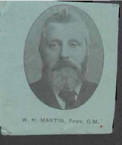 Photograph - PHOTO OF W. H. MARTIN, PROV. G. M