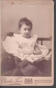 Photograph - CABINET PORTRAIT OF BABY GIRL