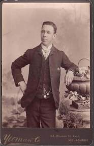 Photograph - CABINET PHOTOGRAPH OF YOUNG MAN