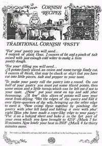 Document - CORNISH COLLECTION: ARTICLES RELATED TO CORNISH RECIPES