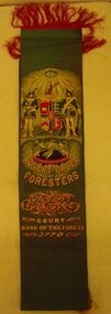 Textile - ANCIENT ORDER OF FORESTERS COLLECTION: CARL MUELLER SASH