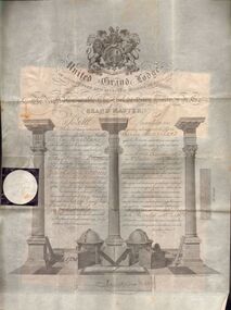 Document - CERTIFICATE OF ADMITTANCE TO FREE MASONRY