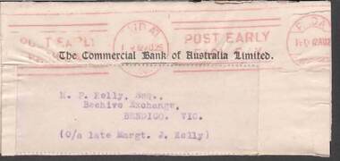 Document - KELLY AND ALLSOP COLLECTION: MEETING MINUTES - COMMERCIAL BANK OF AUSTRALIA, 05/08/1926