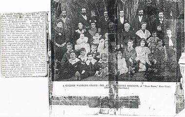Document - CORNISH COLLECTION: COPIES TAKEN FROM UNKNOWN PUBLICATIONS RE HENRY OSBORNE AND FAMILY
