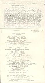 Document - ROYAL PRINCESS THEATRE COLLECTION: ARTICLE MENTIONING 'THE FATAL LADY'