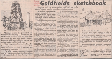 Newspaper - LYDIA CHANCELLOR COLLECTION: GOLDFIELDS' SKETCHBOOK, 1970