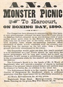 Document - A. N. A. MONSTER PICNIC 1890
