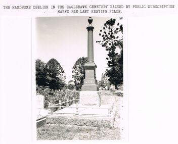 Photograph - CORNISH COLLECTION: PORTRAIT AND OBELISK RELATING TO JOHN PRAED