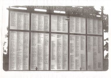 Document - BENDIGO INTERIM HONOR ROLL