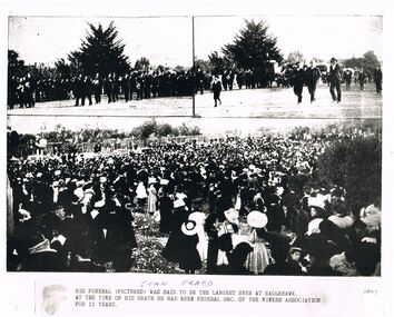 Photograph - CORNISH COLLECTION: PHOTOGRAPHS OF FUNERAL OF JOHN PRAED