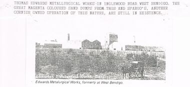 Document - CORNISH COLLECTION: THOMAS EDWARDS AND METALLURGICAL WORKS