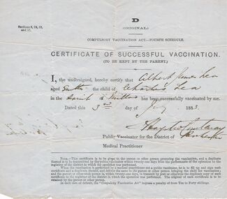 Document - LEA FAMILY COLLECTION: DOCUMENT