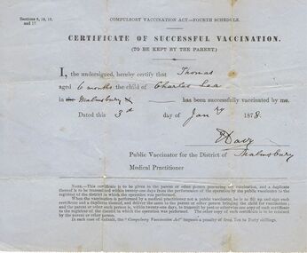 Document - LEA FAMILY COLLECTION: DOCUMENT
