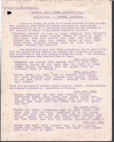 Document - KELLY AND ALLSOP COLLECTION: CORRYONG GOLD MINING SYNDICATE - CIRCULAR, 12/07/1926 to 18/08/1926