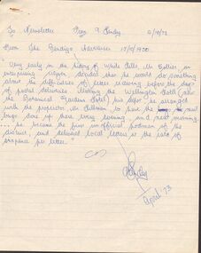 Document - ARTICLES FOR ROYAL HISTORICAL SOCIETY (BENDIGO BRANCH) NEWSLETTER  APRIL 1973