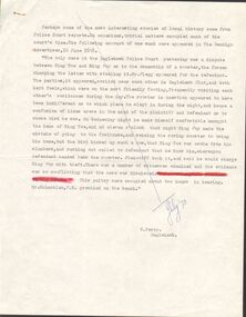 Document - ARTICLES FOR ROYAL HISTORICAL SOCIETY (BENDIGO BRANCH) NEWSLETTER  JULY 1973