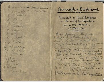 Book - MISS E B MILLANE - DIARY