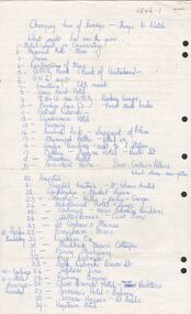 Document - ARTICLES FOR RHSV  BENDIGO BRAND NEWSLETTER  AUG 1973