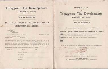 Document - KELLY AND ALLSOP COLLECTION: PROSPECTUS - TRENGGANU TIN DEVELOPMENT COMPANY