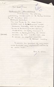 Document - ARTICLES FOR RHSV BENDIGO BRANCH NEWSLETTER OCTOBER 1973