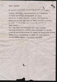 Tool - WOODEN FRAME AND TYPE WRITTEN NOTE