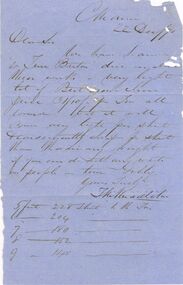 Document - THOMAS JAMES CONNELLY COLLECTION: LETTER 22 DECEMBER 1870