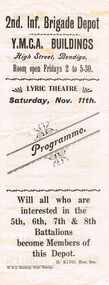 Document - LYDIA CHANCELLOR COLLECTION:  LYRIC THEATRE PROGRAMME