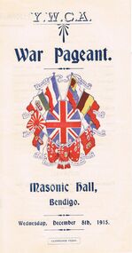 Document - LYDIA CHANCELLOR COLLECTION;  Y.W.C.A. WAR PAGEANT PROGRAMME