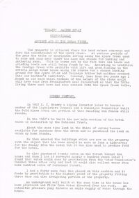Document - MANUSCRIPT RE ''TURAND''  PROPERTY AT MAIDEN GULLY