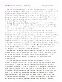 Document - MAJOR MITCHELL AND MOUNT ALEXANDER