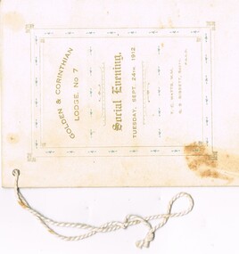 Document - LYDIA CHANCELLOR COLLECTION: GOLDEN & CORINTHIAN LODGE