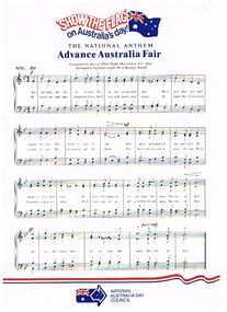 Document - WORDS AND MUSIC ADVANCE AUSTRALIA FAIR