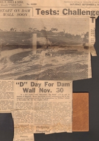 Newspaper - NEWSPAPER ARTICLE: EPPALOCK RESERVOIR CONSTRUCTION ' ADVERTISER ' REPORT 2.9.1961