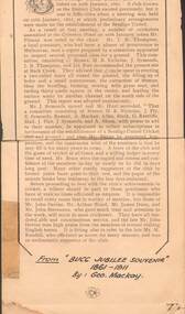 Newspaper - NEWSPAPER CLIPPINGS FOR BENDIGO UNITED CRICKET CLUB