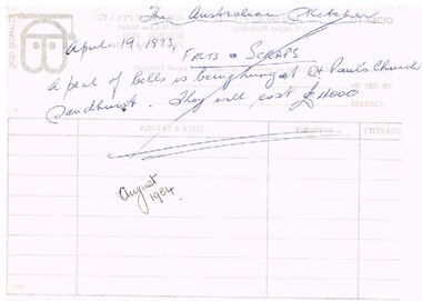 Document - THE AUSTRALIAN SKETCHER 1873