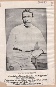 Photograph - BENDIGO UNITED CRICKET CLUB  COLLECTION: MR. G. H. S. TROTT