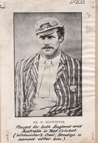 Photograph - BENDIGO UNITED CRICKET CLUB  COLLECTION: MR. W. MIDWINTER