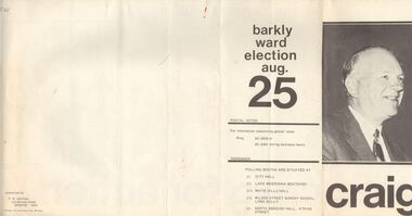 Document - FOLD OUT ELECTION BROCHURE DODGER: ALEC CRAIG