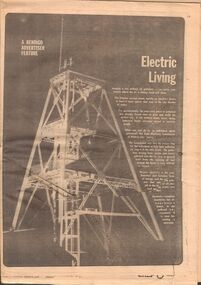 Document - BENDIGO ADVERTISER FEATURE: ELECTRIC LIVING, 23/06/1973