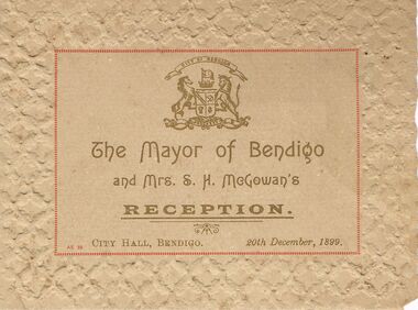 Document - LYDIA CHANCELLOR COLLECTION: OFFICIAL INVITATION AND PROGRAMME