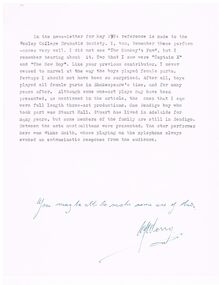Document - WESLEY COLLEGE DRAMATIC SOCIETY