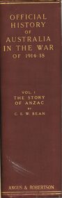 Book - OFFICIAL HISTORY OF AUSTRALIA IN THE WAR OF 1914 TO 1918