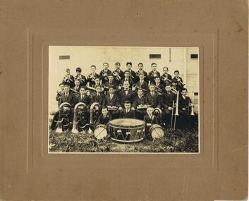 Photograph - MADGE SIMMONS COLLECTION: BENDIGO BOYS BAND 1932