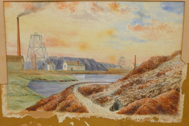 Painting - KOCH'S PIONEER GOLD MINE, 1901