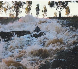 Photograph - HUGH ENNES COLLECTION: EPPALOCK WEIR WATER OVERFLOW - JAN 2011