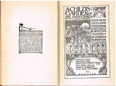 Book - ALEC H CHISHOLM COLLECTION: BOOK ''A CHILD'S GARDEN OF VERSES'' BY R.L.STEVENSON