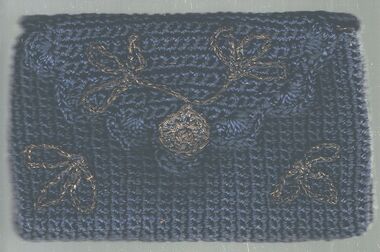 Accessory - SMALL BLUE CROCHET COTTON PURSE