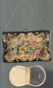 Accessory - EMBROIDERED MAKE UP CASE, LADIES EVENING BAG
